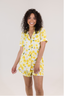 Yellow Daffodil Short Sleeve & Short Pajama Set
