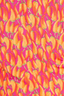 Pattern of orange peppers on a pink background