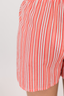 Pink striped boxer shorts.