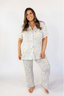 Tea Time Short Sleeve & Cropped Pant Pajama Set