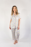 Tea Time Short Sleeve & Cropped Pant Pajama Set