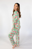 Peony Blossoms Long Sleeve & Pant Pajama Set