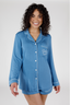 Something Blue Long Sleeve & Short Pajama Set