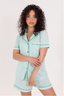 Soft Mint Short Sleeve & Short Pajama Set