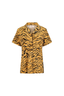 Tiger Bow in Tawny Short Sleeve & Short Pajama Set