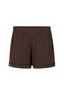 Chocolate Brown Long Sleeve & Short Pajama Set