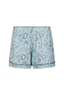 Cornflower Blue Paisley Short Sleeve & Short Pajama Set