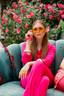 Electric Raspberry Long Sleeve & Pant Pajama Set