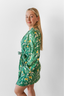 Palmera with Pink Piping Short Robe