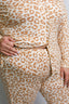 Neutral Leopard Long Pajama Set