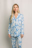 Blue Bow Long Pajama Set