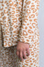 Neutral Leopard Long Pajama Set
