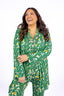 Palmera with Pink Piping Short Robe