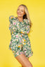 Lavender Tropics Long Sleeve & Short Pajama Set