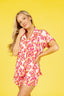 Luxe Leopard in Radiant Pink Short Sleeve & Short Pajama Set