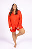 Poppy Red Long Sleeve & Short Pajama Set