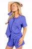 Violet Short Sleeve & Short Pajama Set