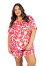 Luxe Leopard in Radiant Pink Short Sleeve & Short Pajama Set
