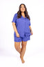 Violet Short Sleeve & Short Pajama Set