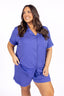 Violet Short Sleeve & Short Pajama Set