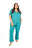 Lagoon Short Sleeve & Cropped Pant Pajama Set