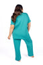 Lagoon Short Sleeve & Cropped Pant Pajama Set