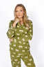 Highland Herd in Olive Long Sleeve & Pant Pajama Set