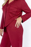 Merlot Long Sleeve & Cropped Pant Pajama Set