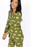 Highland Herd in Olive Long Sleeve & Pant Pajama Set