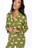 Highland Herd in Olive Long Sleeve & Pant Pajama Set