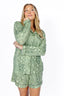 Sage Snake Long Sleeve & Short Pajama Set