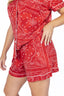 Bandana in Scarlet Short Sleeve & Short Pajama Set