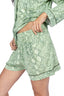 Sage Snake Long Sleeve & Short Pajama Set