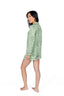 Sage Snake Long Sleeve & Short Pajama Set