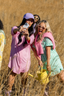 Mallory Ervin posing for a selfie in a field wearing a spring modal pajama set.