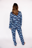 In My Sundays classic women's pajama set—long sleeve & pant pajama set in celestial skies.
