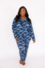 In My Sundays classic women's pajama set—long sleeve & pant pajama set in celestial skies.