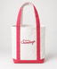 Canvas Tote Bag in Coral