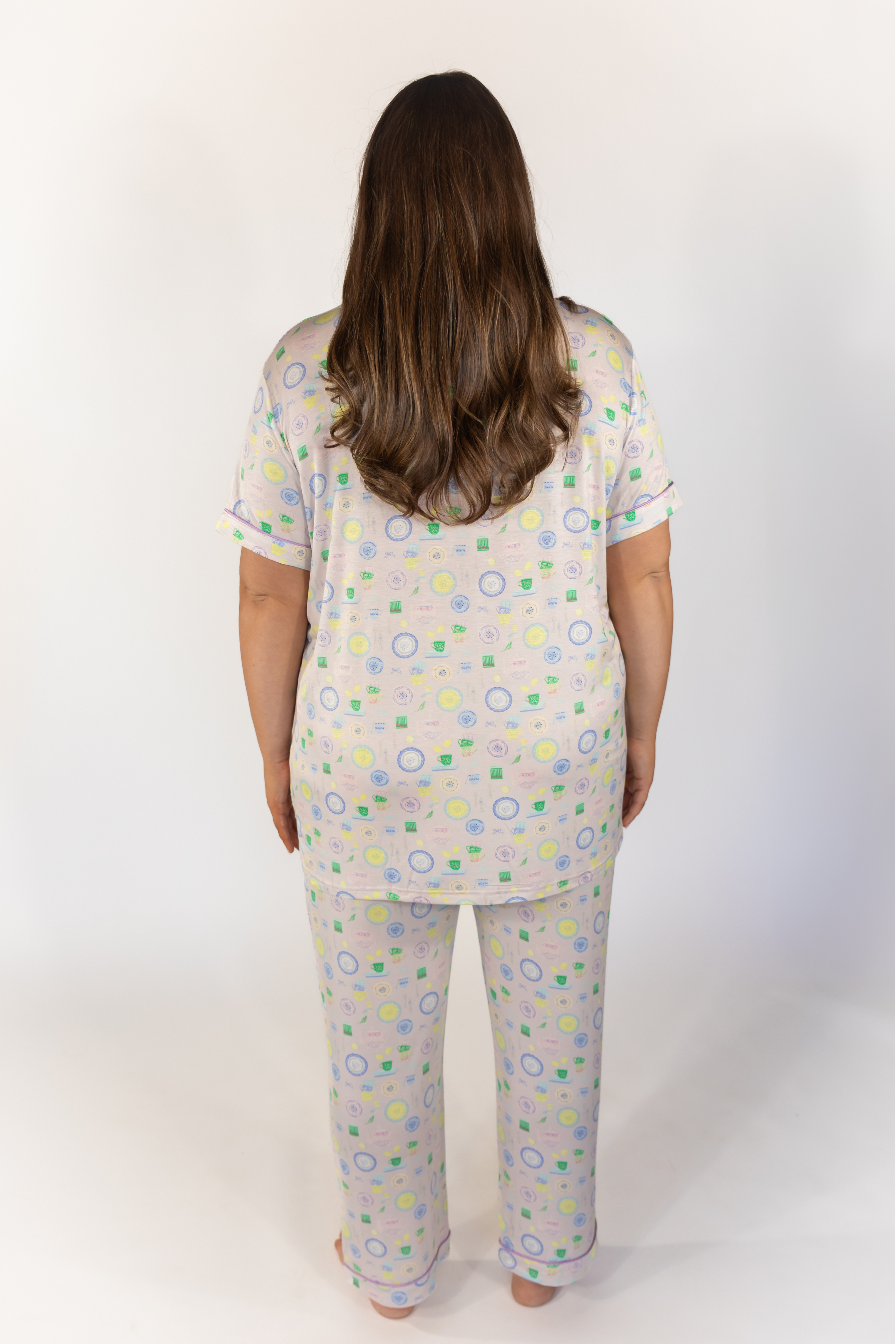 teatime♪ Tea Time Short Sleeve & Cropped Pant Pajama Set – In My Sundays