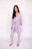In My Sundays classic pajama set—long sleeve & pant in wisteria.